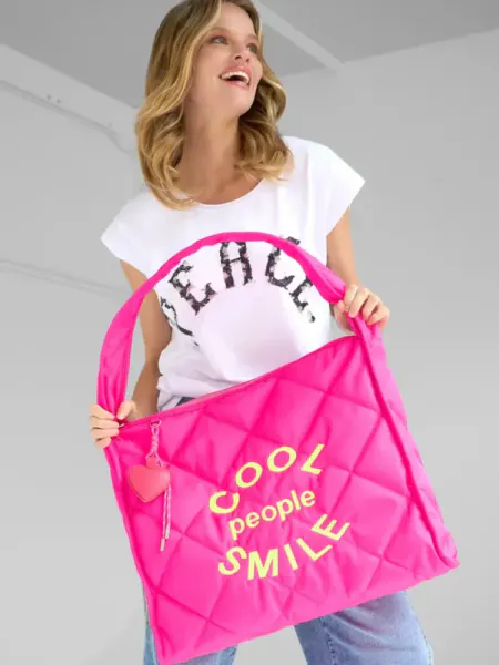 NEONPINK  BAG COOL PEOPLE SMILE