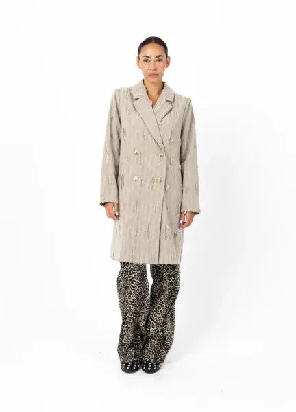 TEXTURED LONG COAT